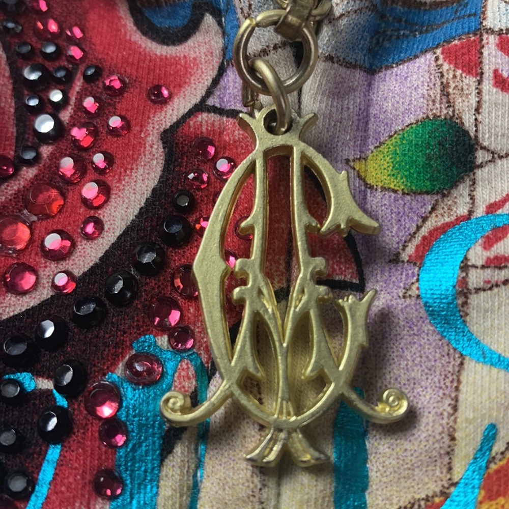 Christian Audigier Floral Panthers Hoodie Gold Lined - Picture 6 of 14
